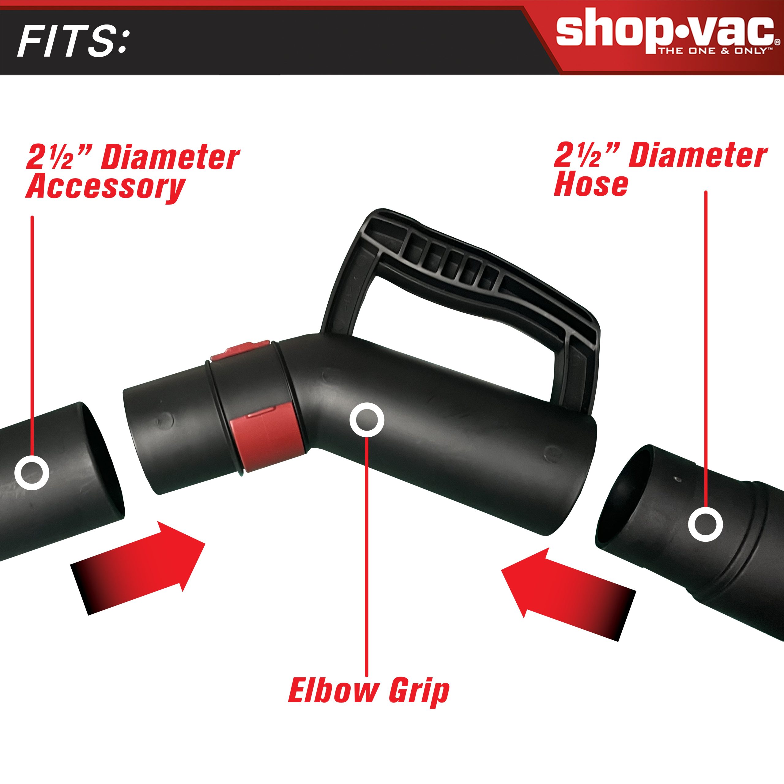 Shop-Vac® 2.5 Inch Elbow Grip - Image 3