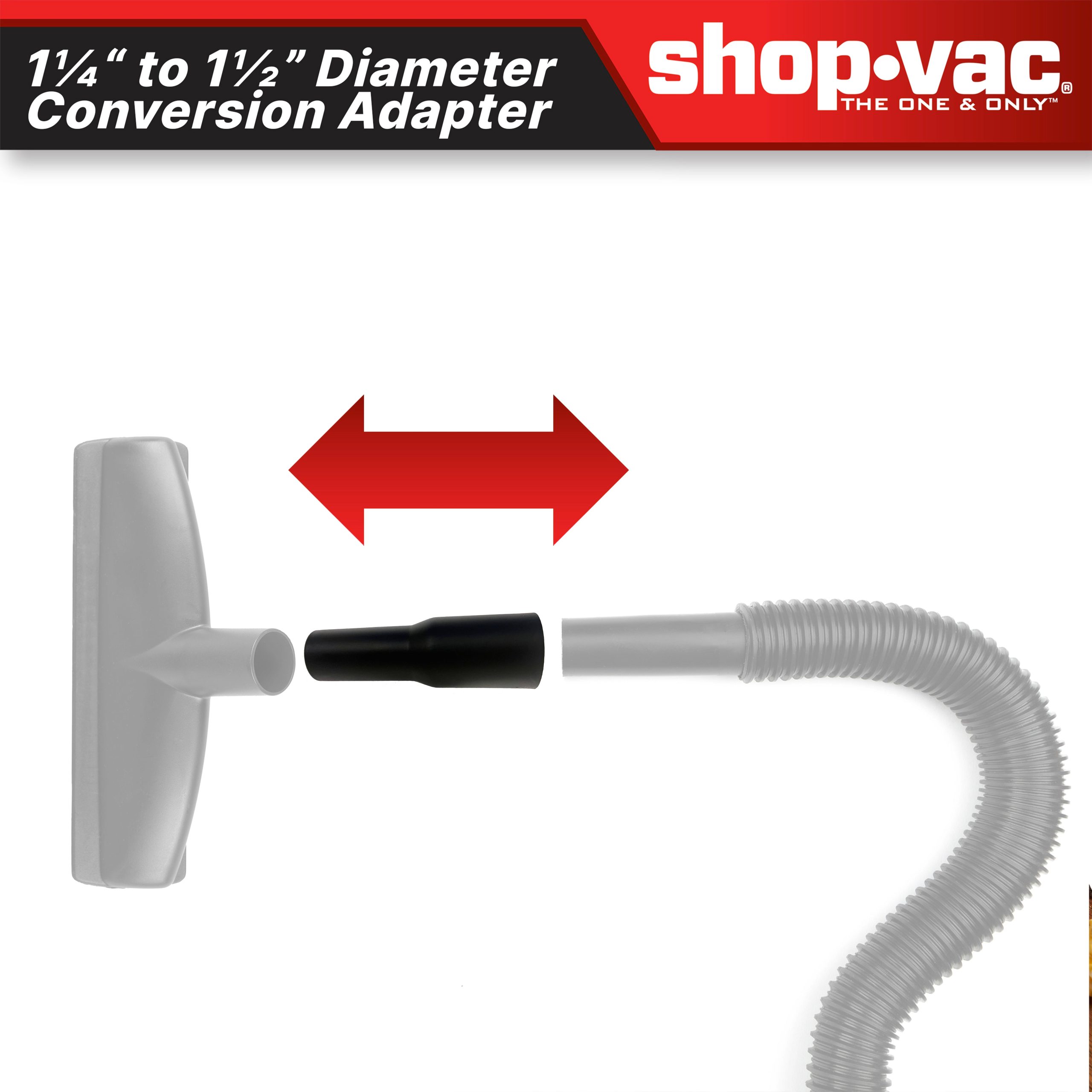 Shop-Vac® 1-1/4 to 1-1/2 Diameter Conversion Adapter - Image 4