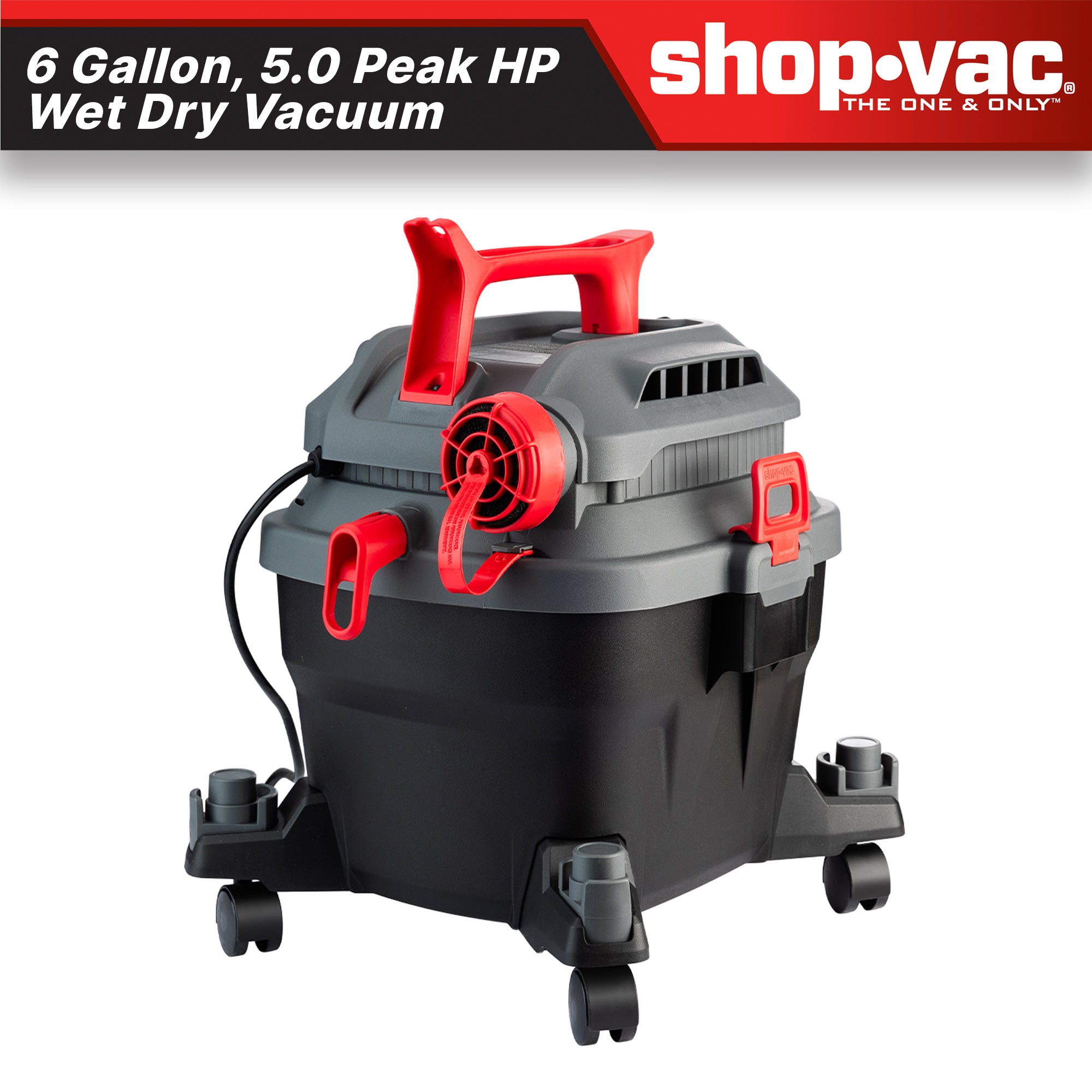 Shop-Vac® 6 Gallon 5.0 Peak HP Wet/Dry Vacuum - Image 2