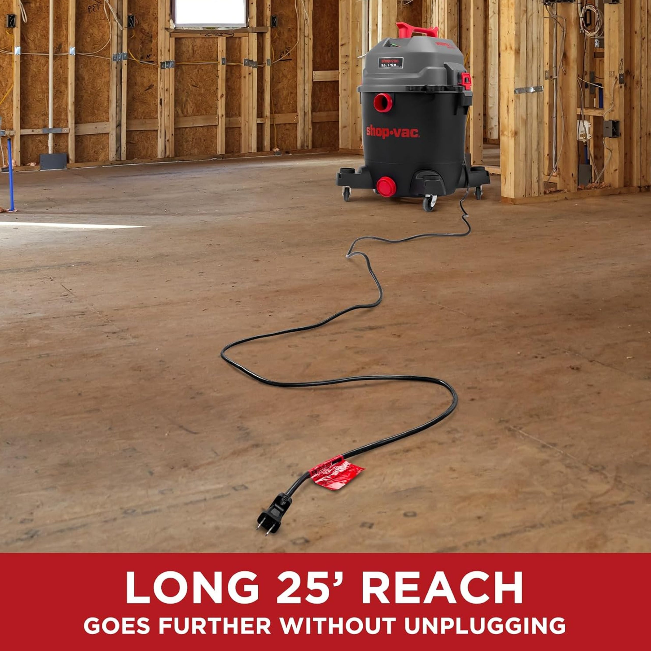 Shop-Vac® Ultra Quiet 12 Gallon 5.5 Peak HP Wet/Dry Vacuum - Image 8