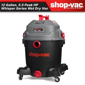 Shop-Vac® Ultra Quiet 12 Gallon 5.5 Peak HP Wet/Dry Vacuum