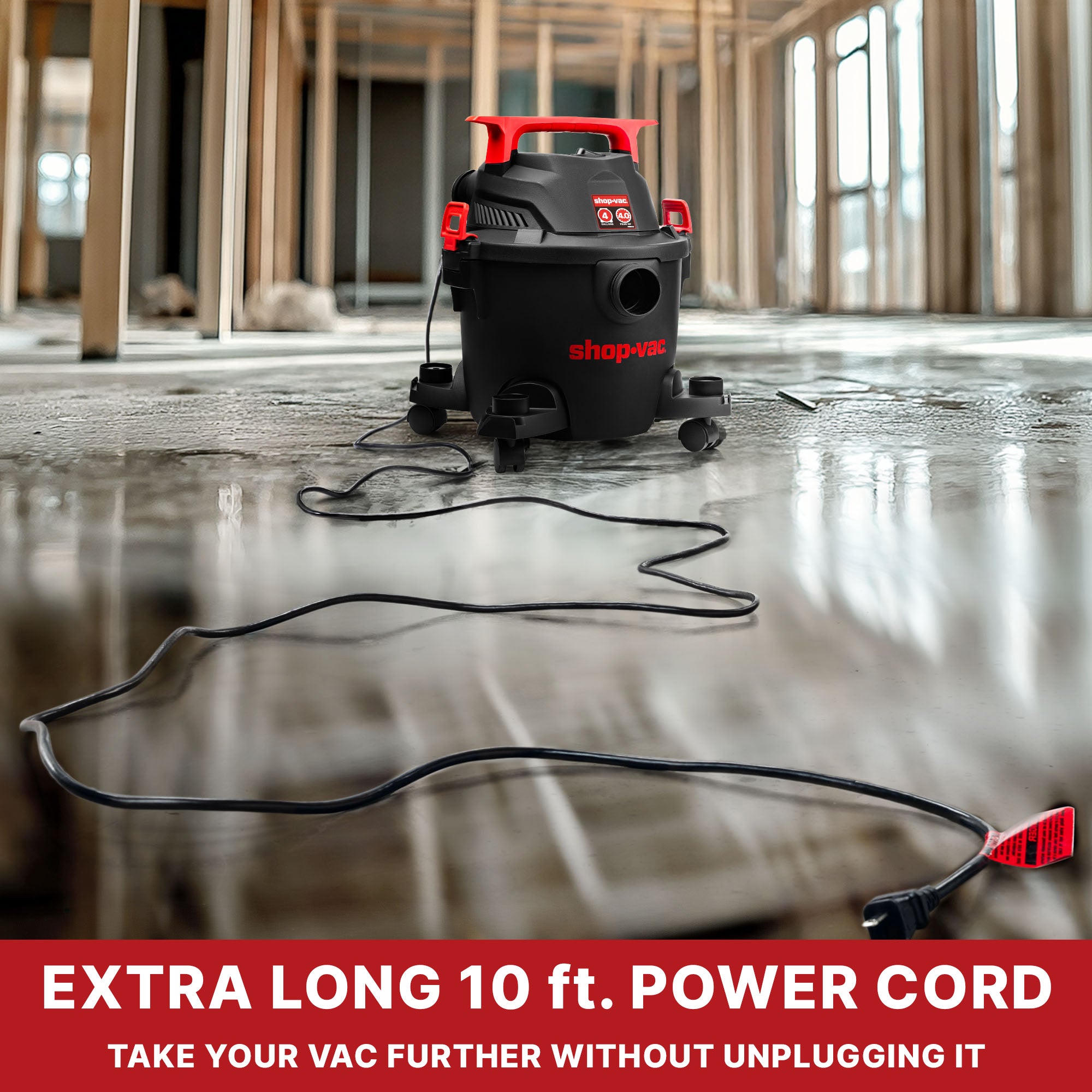 Shop-Vac® 4 Gallon 4.5 Peak HP Wet/Dry Vacuum - Image 7