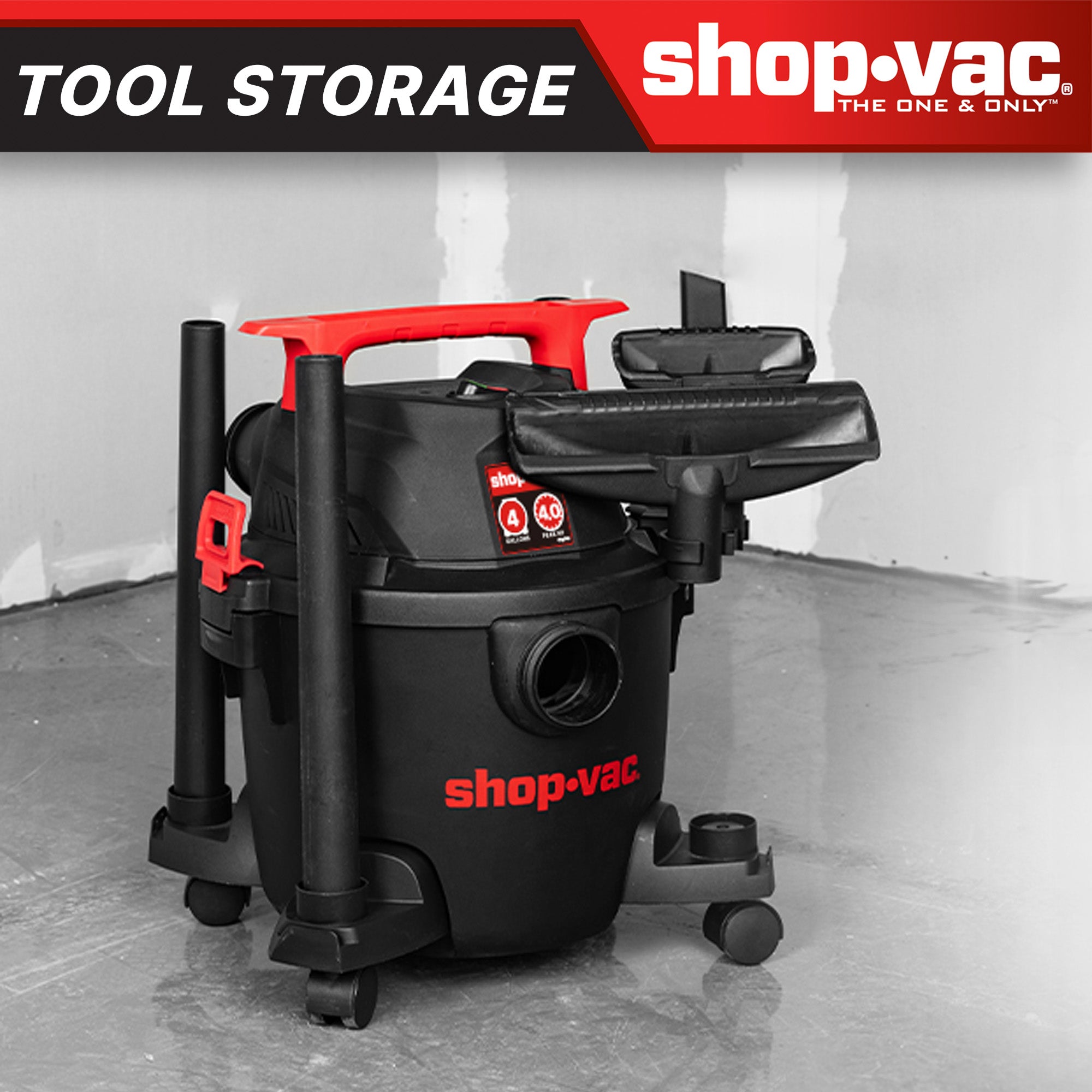 Shop-Vac® 4 Gallon 4.5 Peak HP Wet/Dry Vacuum - Image 6