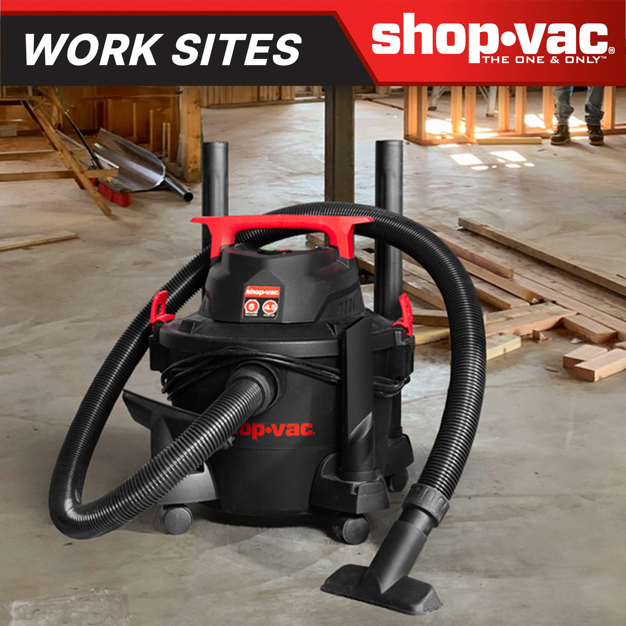 Shop-Vac® 6 Gallon 4.5 Peak HP Wet/Dry Vacuum - Image 6