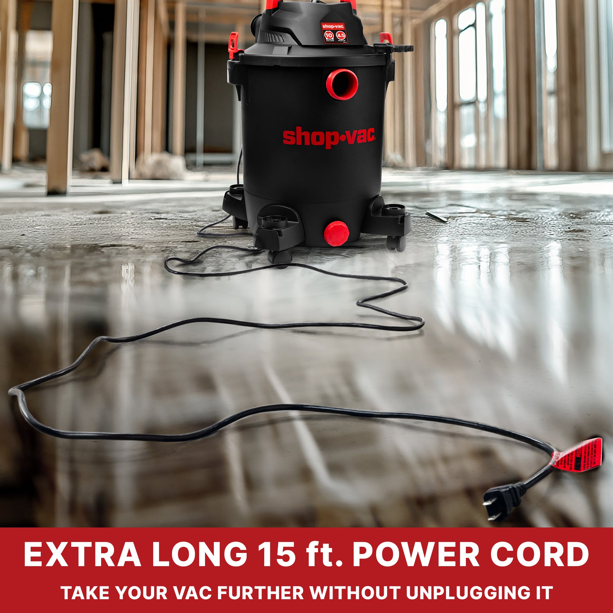 Shop-Vac® 10 Gallon 4.5 Peak HP Wet/Dry Vacuum - Image 6
