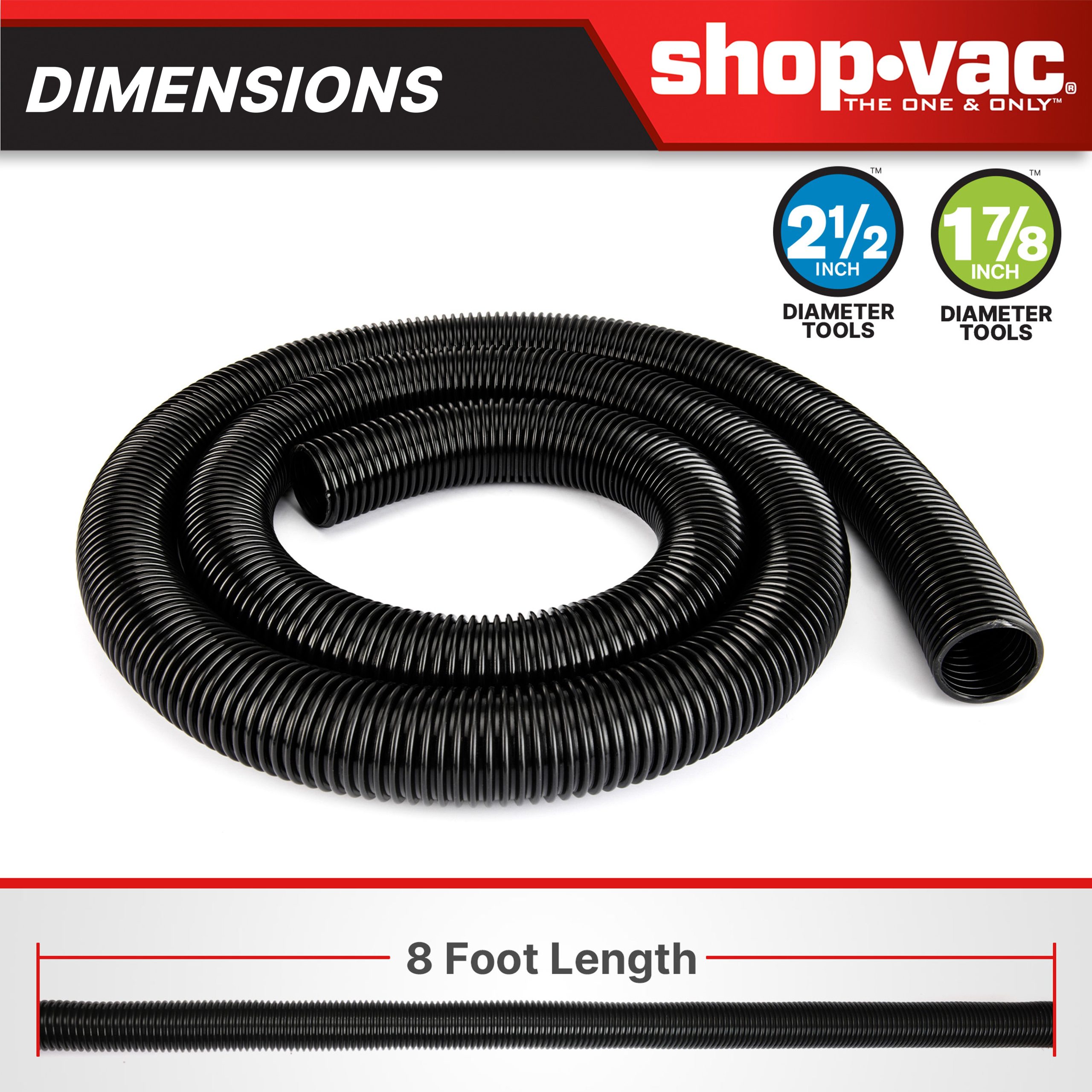 Shop-Vac® 8-foot X 1-7/8- inch diameter Hose - Image 2