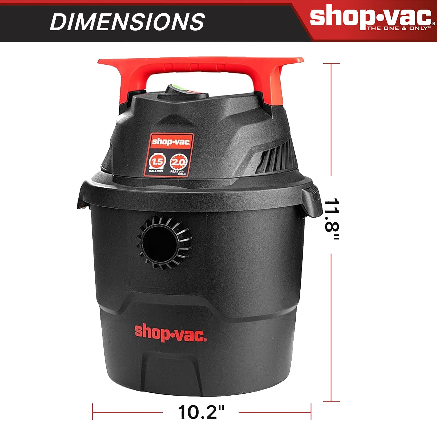 Shop-Vac® 1.5 Gallon 2.0 Peak HP Wet/Dry Vacuum - Image 4