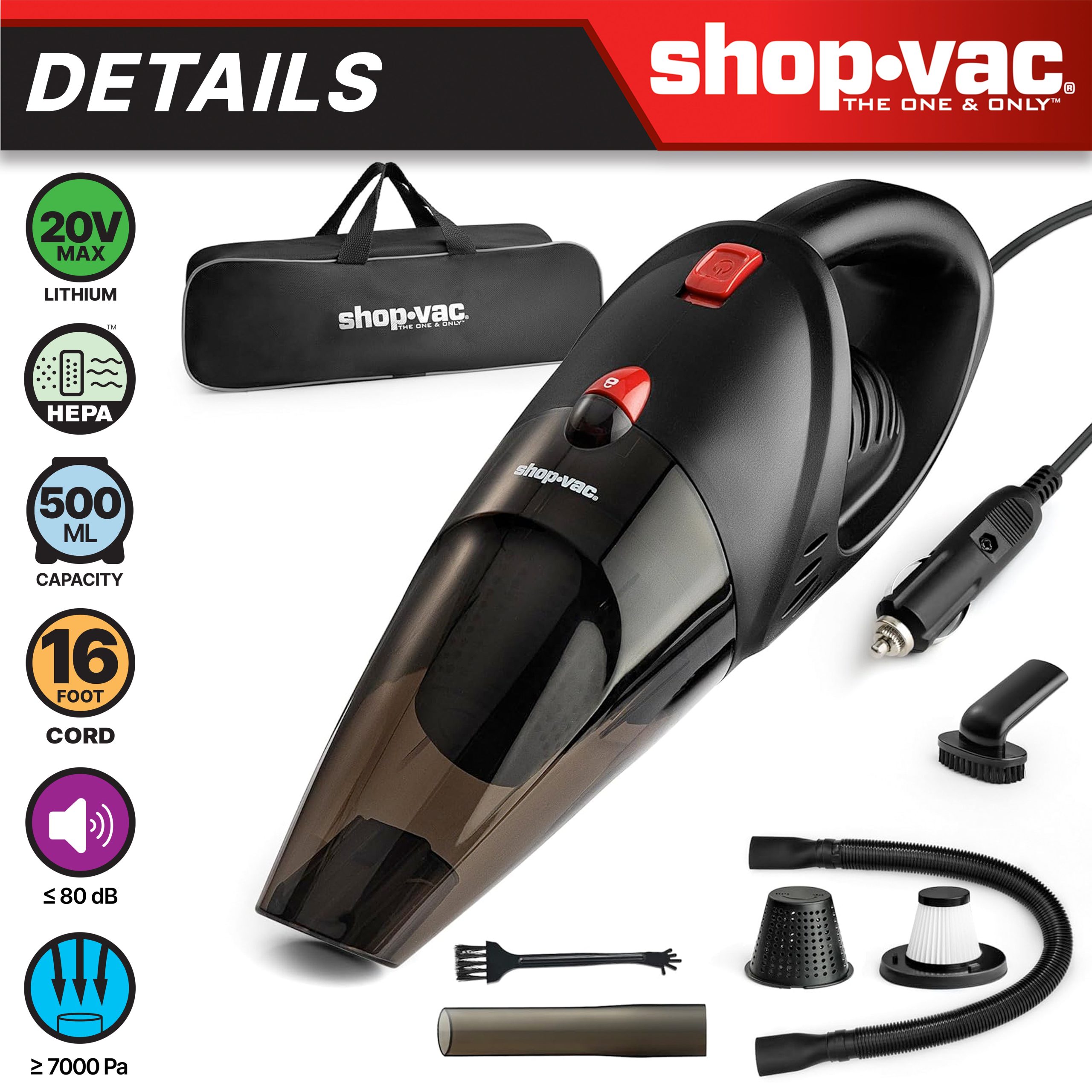 Shop-Vac® DC 12V Handheld Car Vacuum Cleaner - Image 3