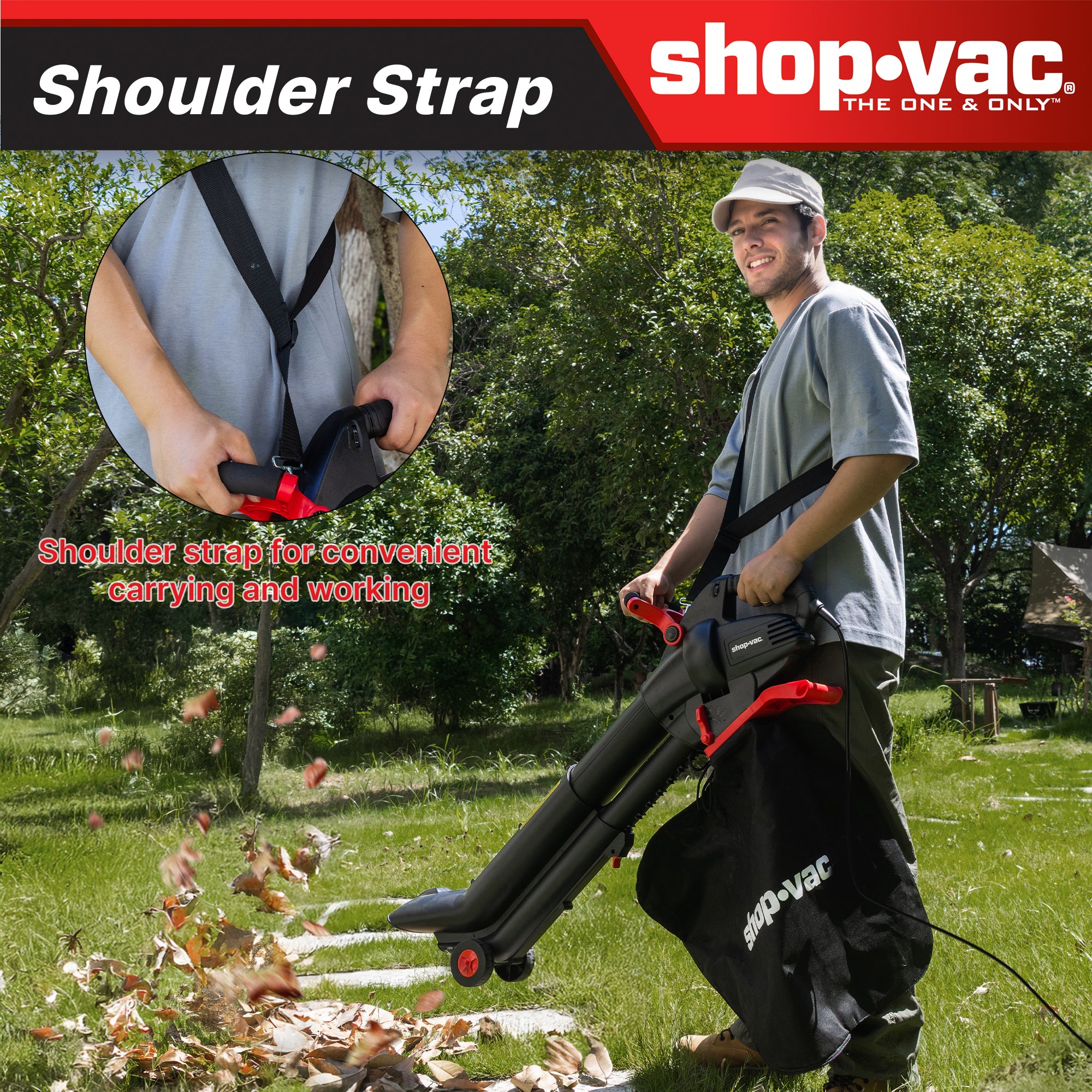 Shop-Vac® 3-in-1 Electric Leaf Blower. Vacuum & Mulcher - Image 8