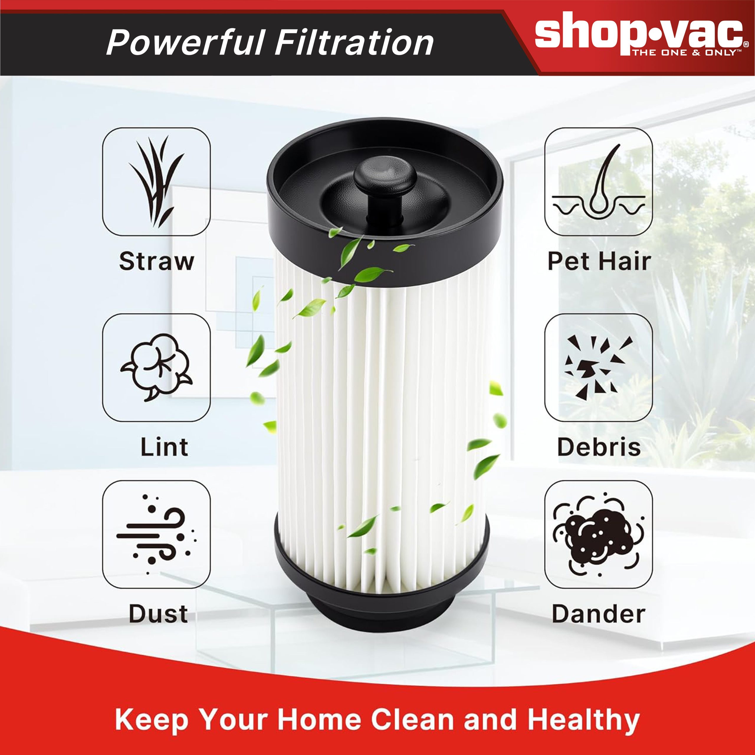 Shop-Vac® Replacement Cartridge Filter (Compatible with 5430235) - Image 4
