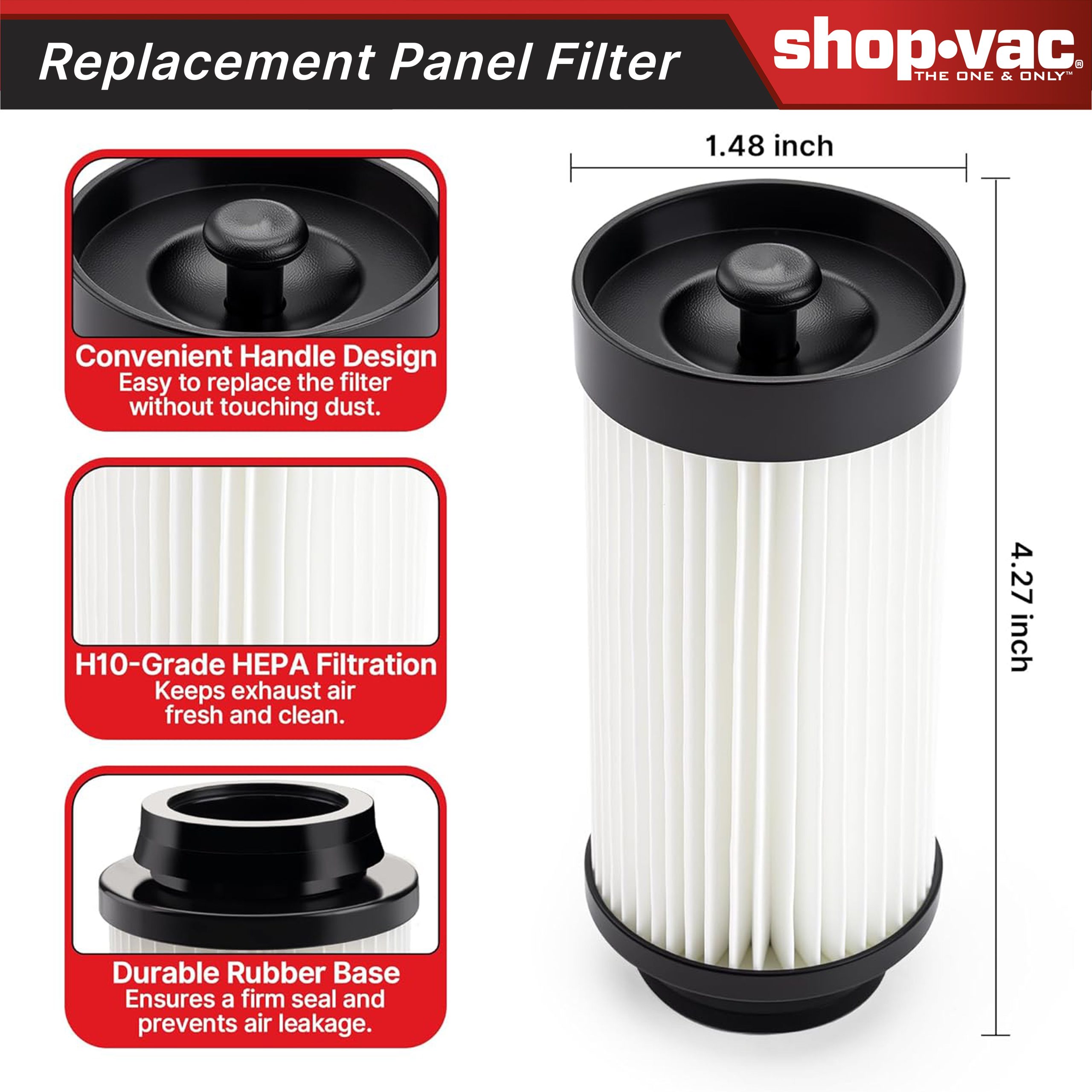Shop-Vac® Replacement Cartridge Filter (Compatible with 5430235) - Image 3