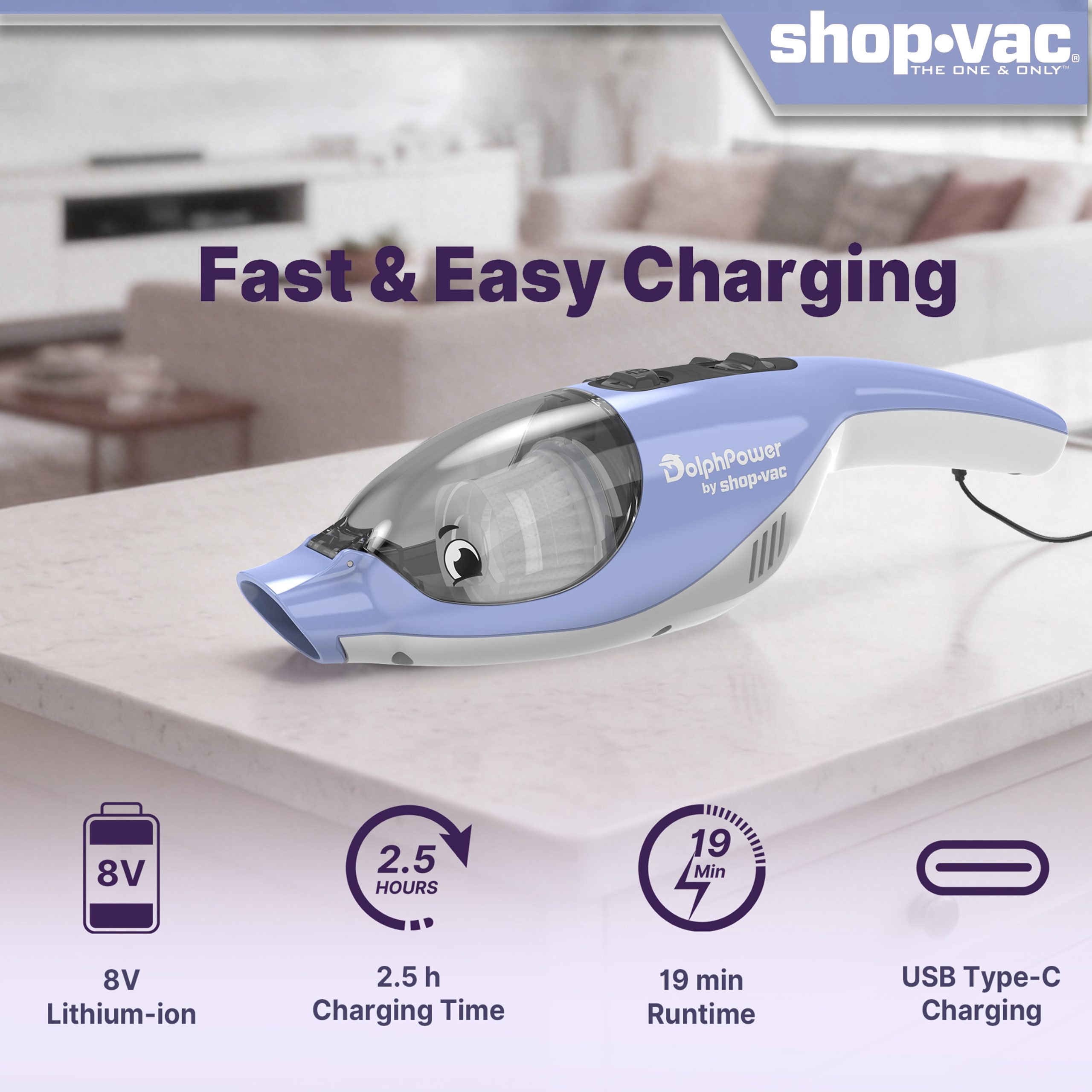 Shop-Vac® DolphPower Cordless Handheld Vacuum - Image 4