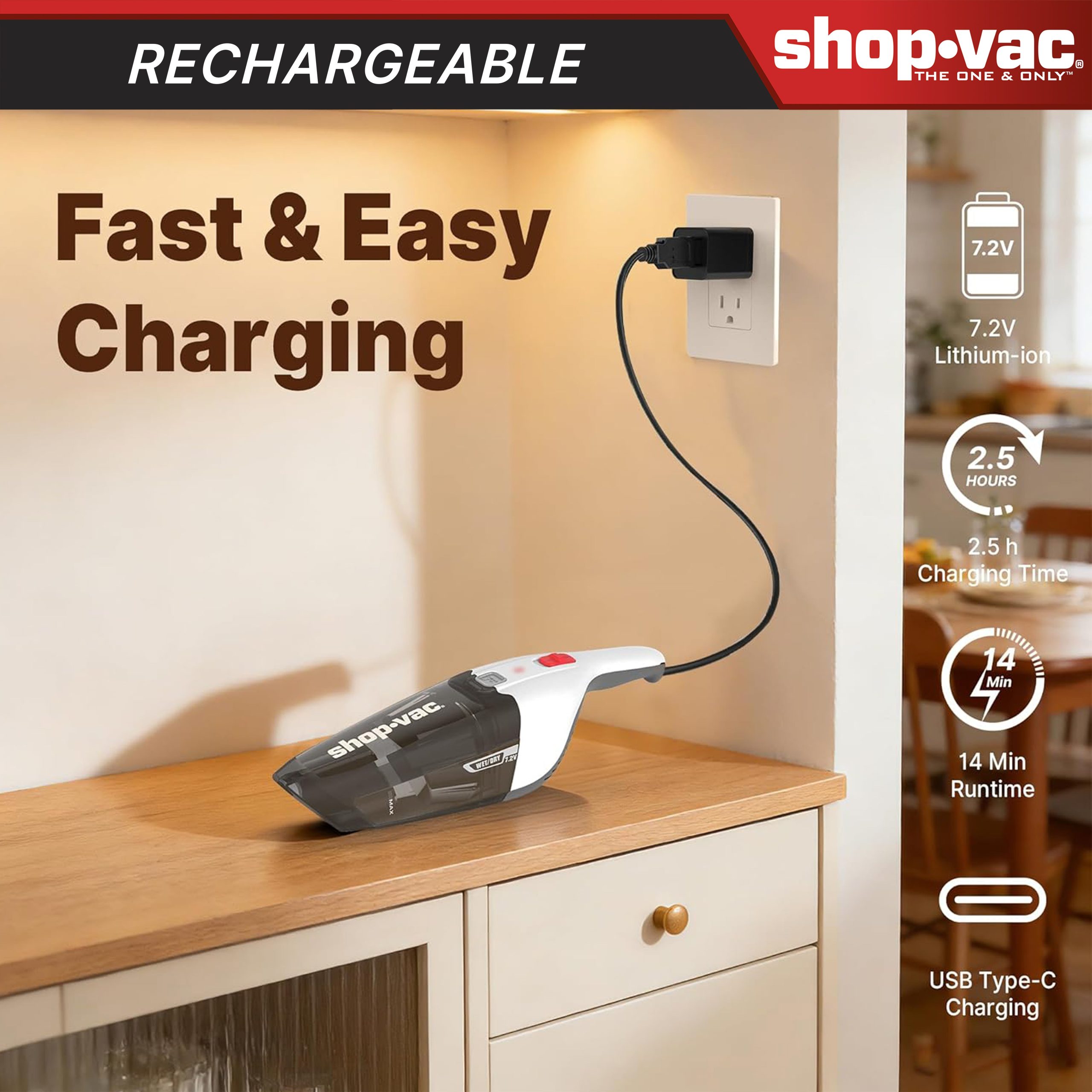 Shop-Vac® Wet/Dry Handheld Vacuum - Image 4