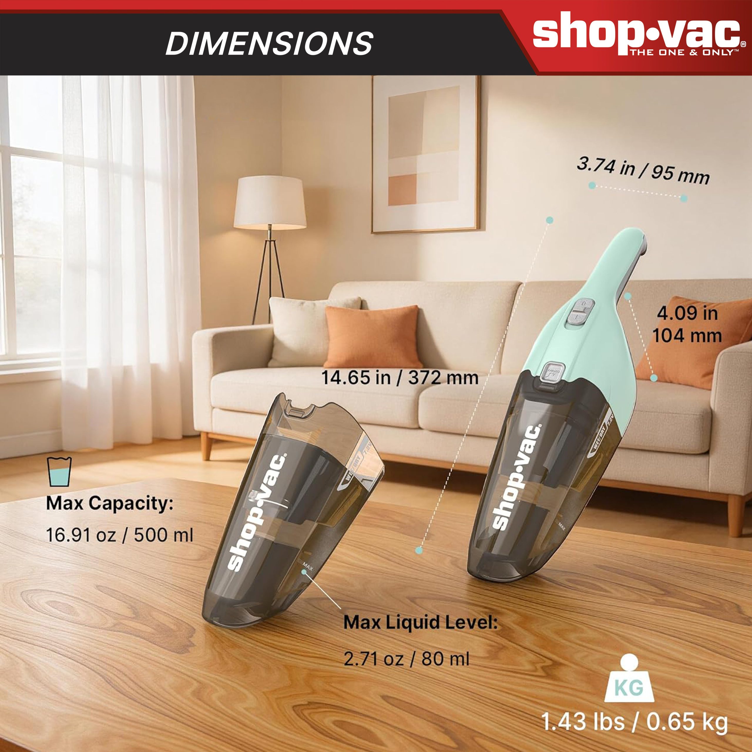 Shop-Vac® Wet/Dry Handheld Vacuum - Image 3