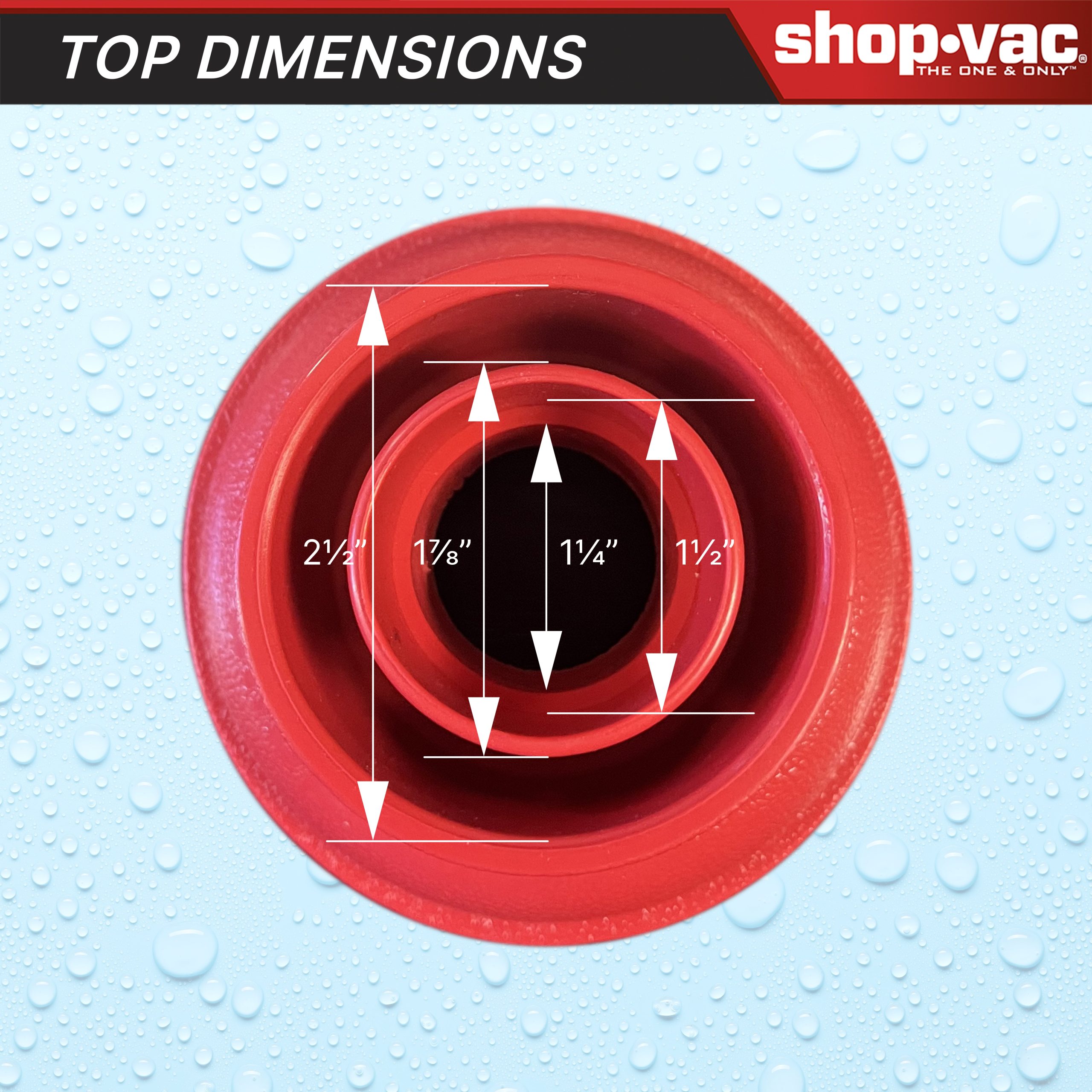 Shop-Vac® Drain Plunger Attachment - Image 3
