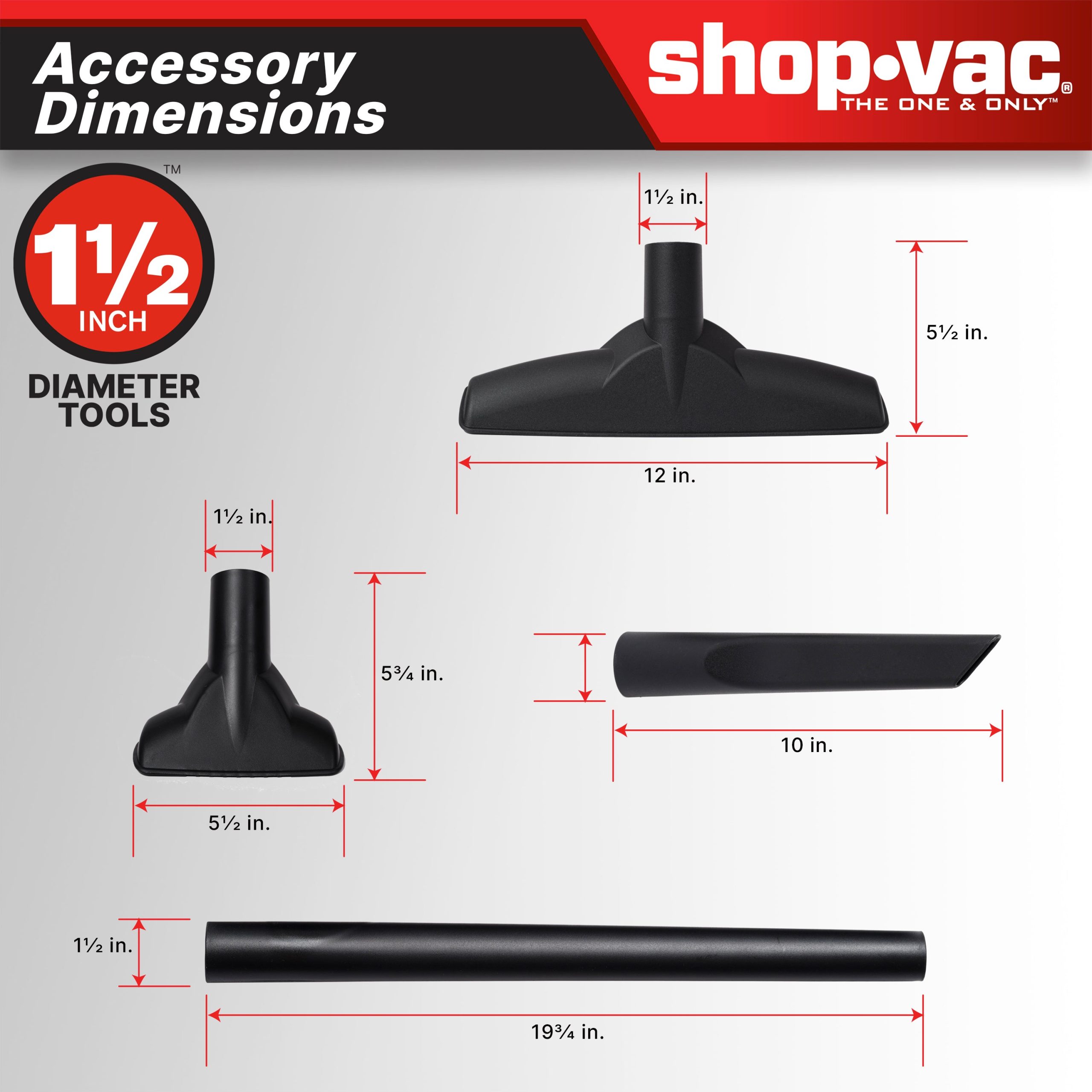 The Shop-Vac® 12 Gallon* 6.0 Peak HP** Stainless Steel Wet/Dry Vacuum - Image 6