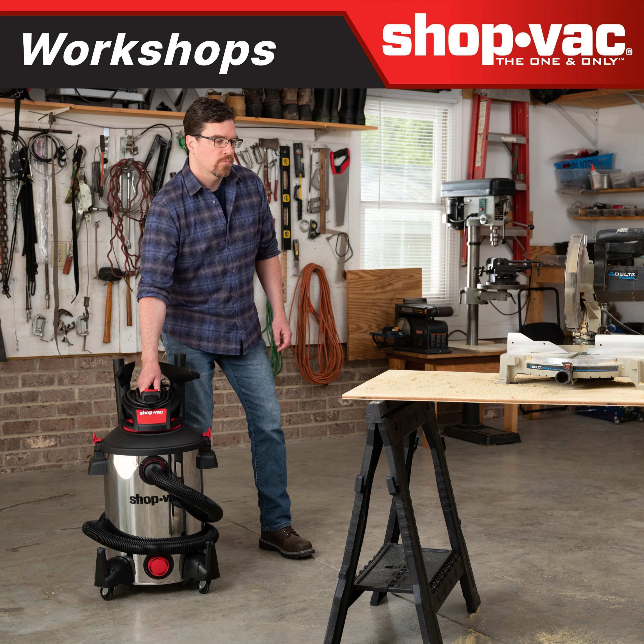 The Shop-Vac® 12 Gallon* 6.0 Peak HP** Stainless Steel Wet/Dry Vacuum - Image 8