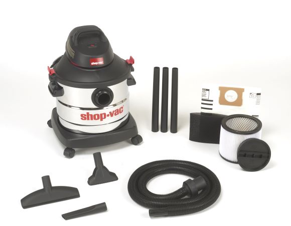 Shop-Vac® 8 Gallon 6.0 Peak HP Stainless Steel Wet/Dry Vacuum - Image 4