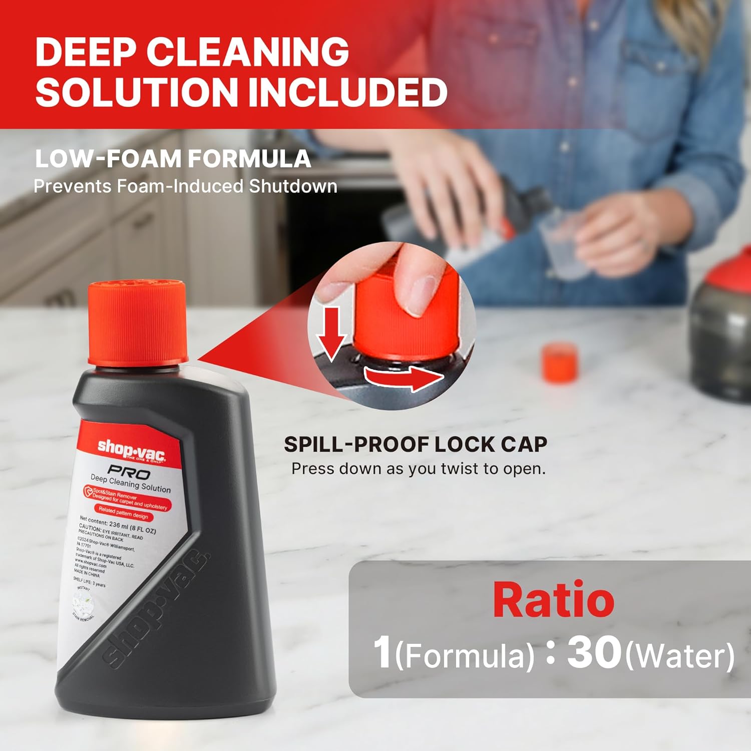 Shop-Vac® Carpet & Upholstery Steam Cleaner - Image 4