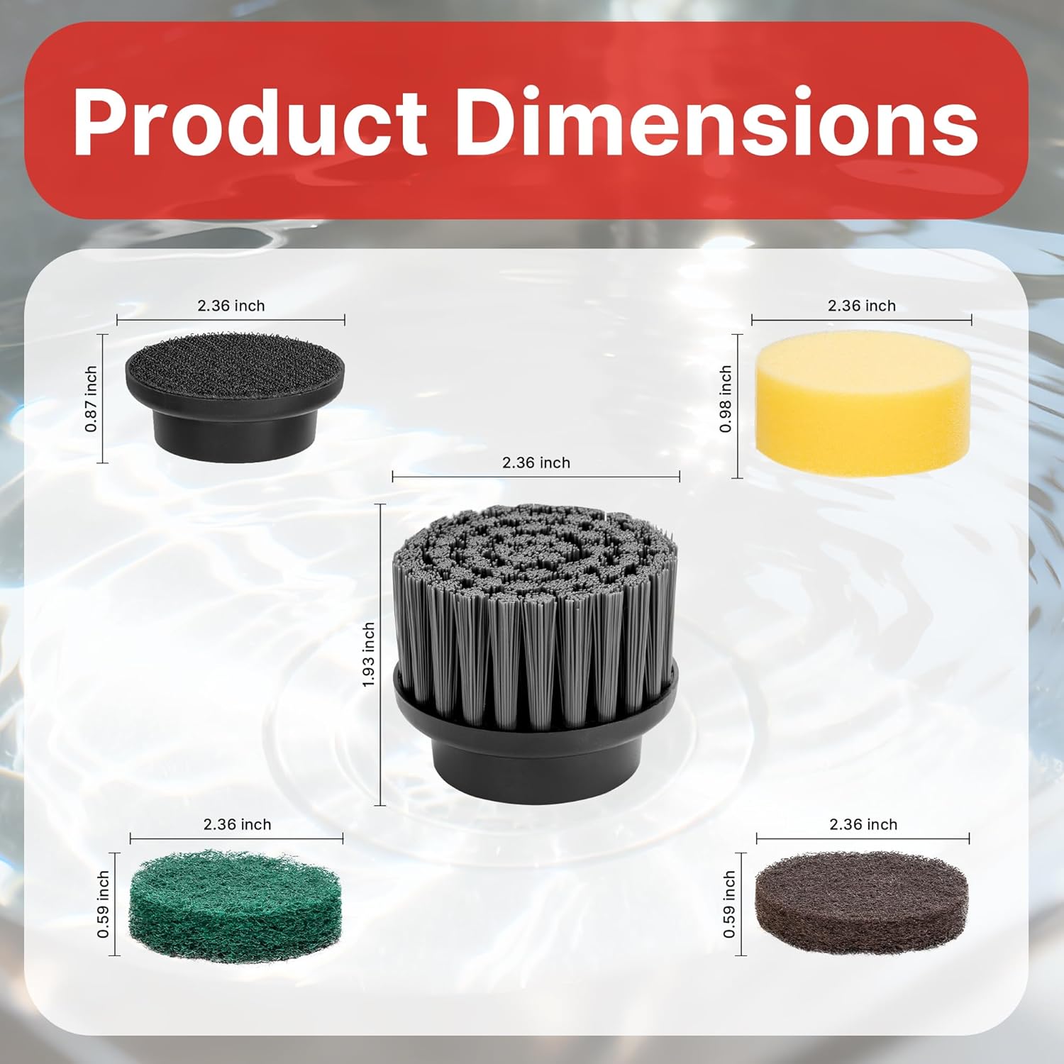 Shop-Vac® Cordless Tile Scrubber Replacement Pad & Brush Kit - Image 4