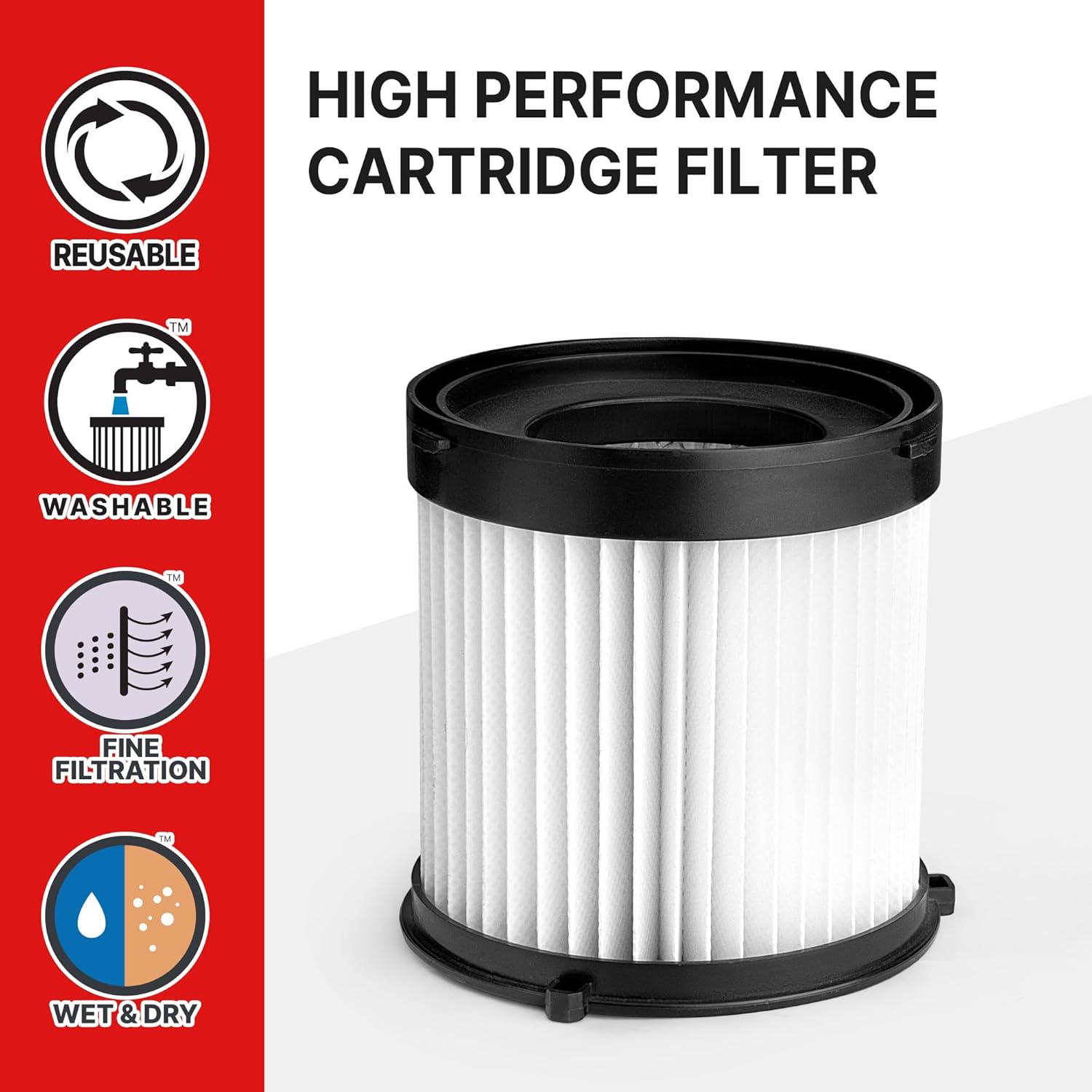 Shop-Vac® High Performance Cartridge Filter (Replacement for 5430122) - Image 2