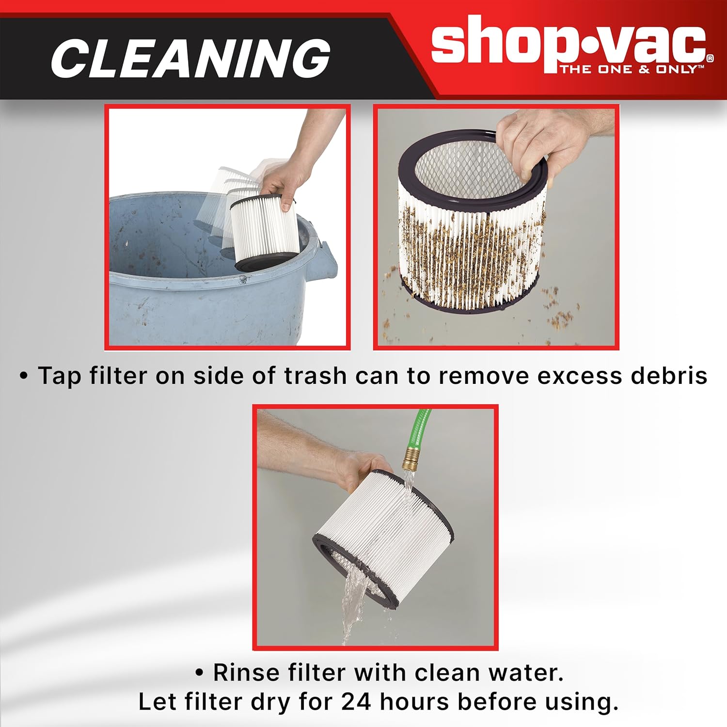 Shop-Vac® 2-Pack Reusable Large Wet/Dry Vacuum Cartridges - Image 5