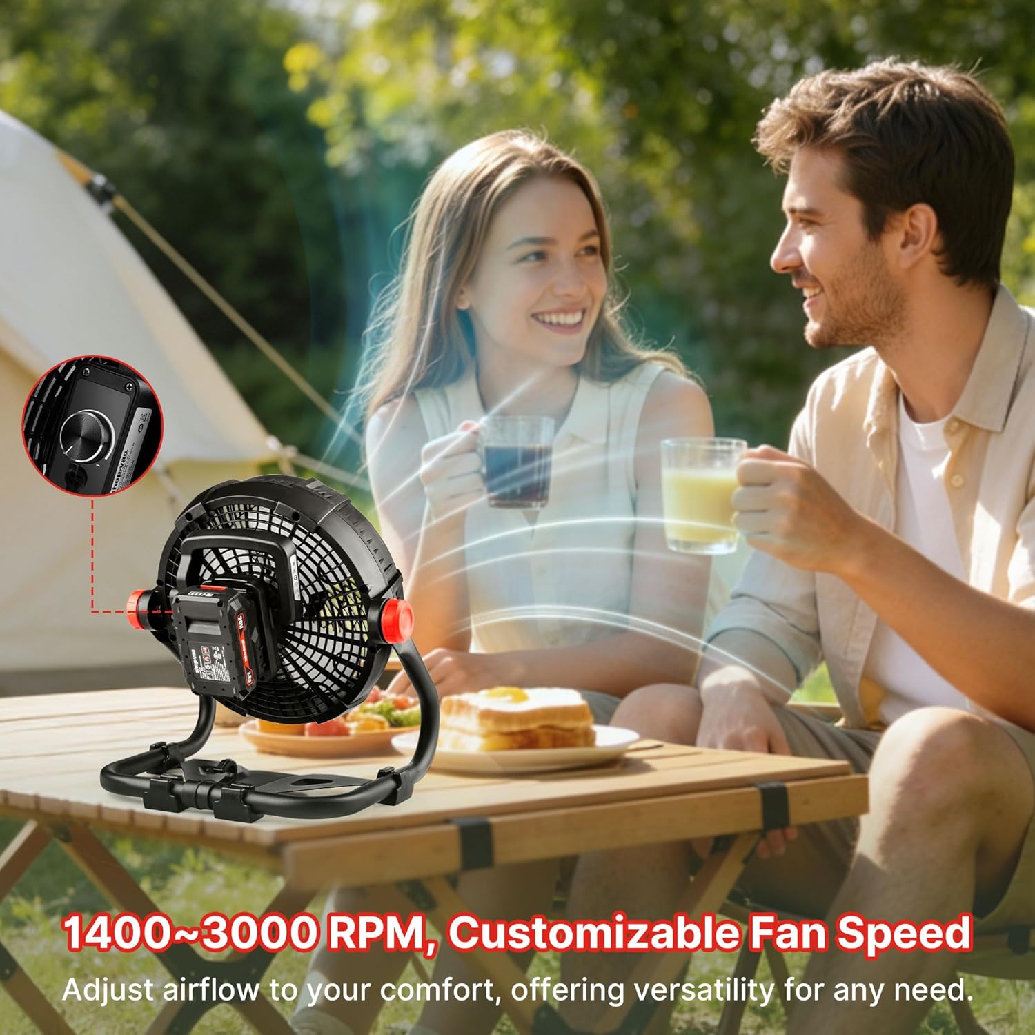 Shop-Vac® 12-Inch Rechargeable Fan - Image 4