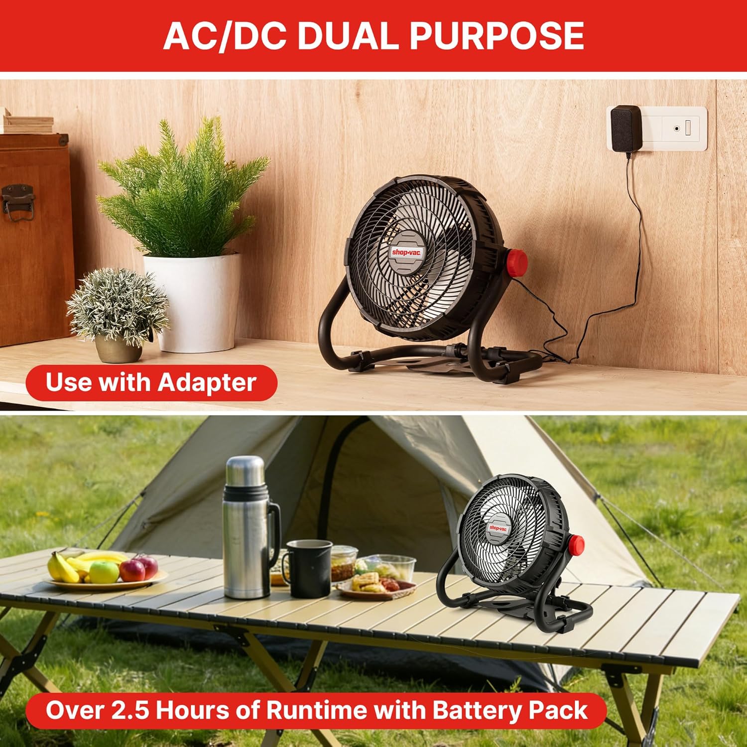 Shop-Vac® 12-Inch Rechargeable Fan - Image 6