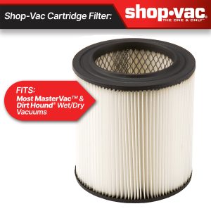 Shop-Vac® Cartridge Filter-Fits most MasterVac & Dirt Hound Wet/Dry Vacs