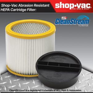 Shop-Vac® Abrasion Resistant HEPA Cartridge Filter