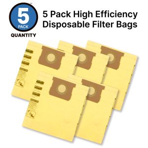 Shop-Vac® 10-14 Gallon High Efficiency Disposable Filter Bags (5 pack)