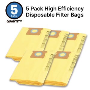 Shop-Vac® 15-22 Gallon High Efficiency Disposable Filter Bags (5 pack)