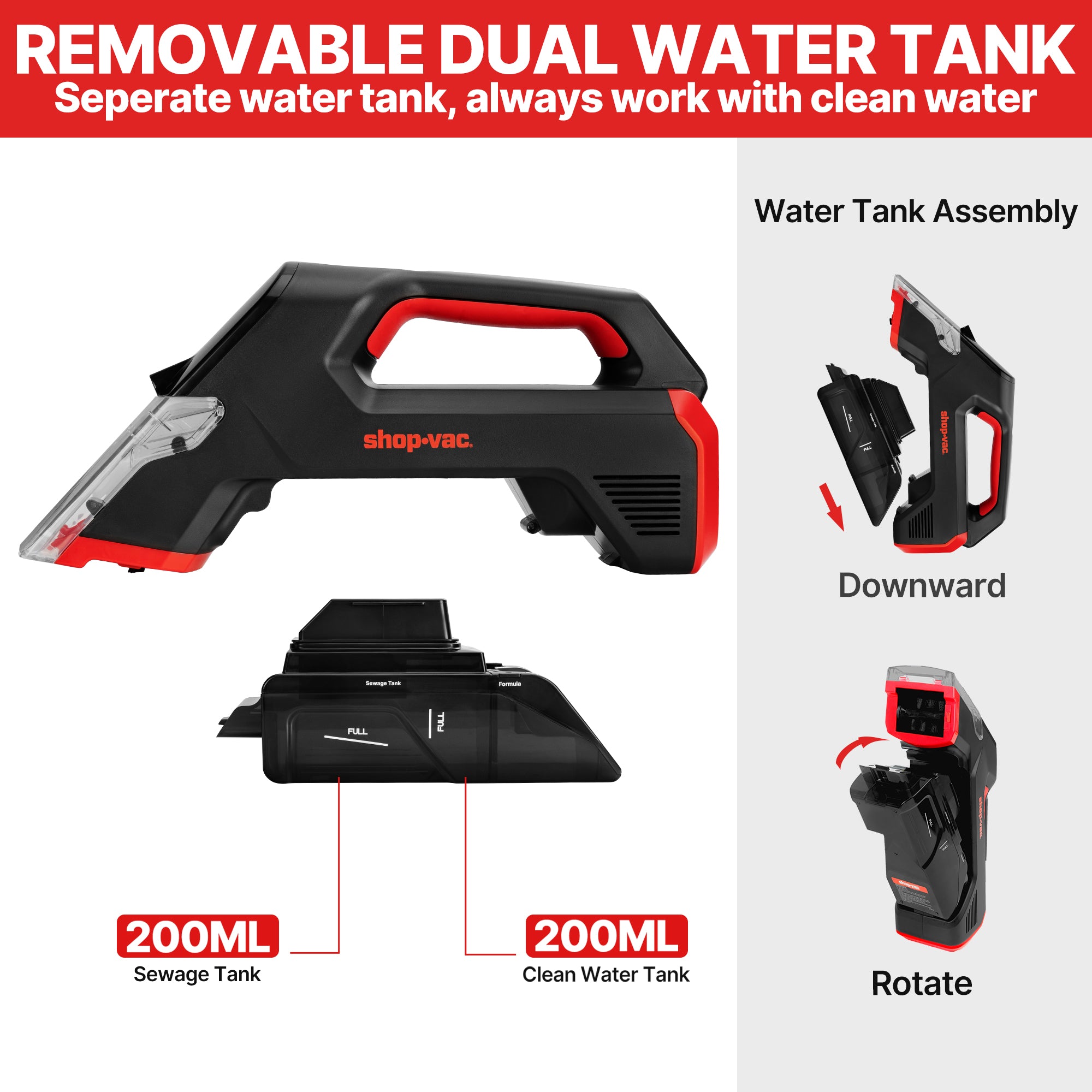 Shop-Vac® 3-in-1 Cordless Spot Cleaner - Image 8